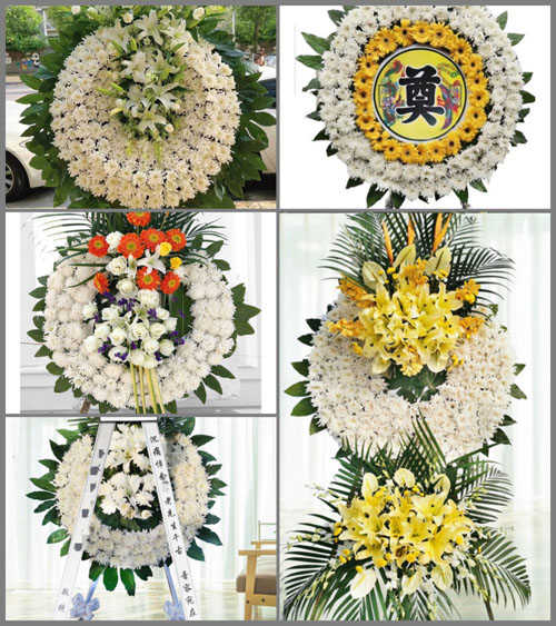 四川成都崇州市崇平镇明珠社区花圈速递