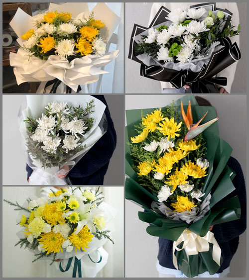 四川成都崇州市崇平镇明珠社区白事花束代送